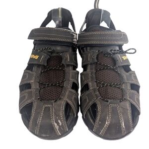 Teva Men's Brown Outdoor Camping Hiking Sandals Size 12 Flaws